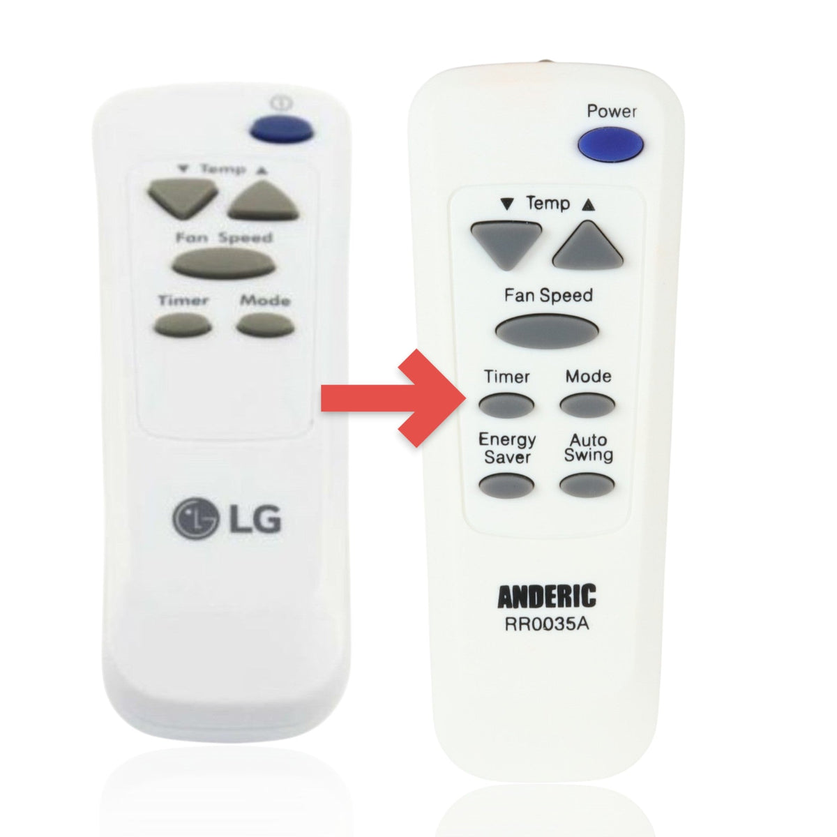 LG AKB73016002 Air Conditioner Remote Control