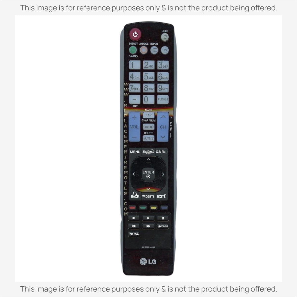 LG AKB72914003 TV Remote Control