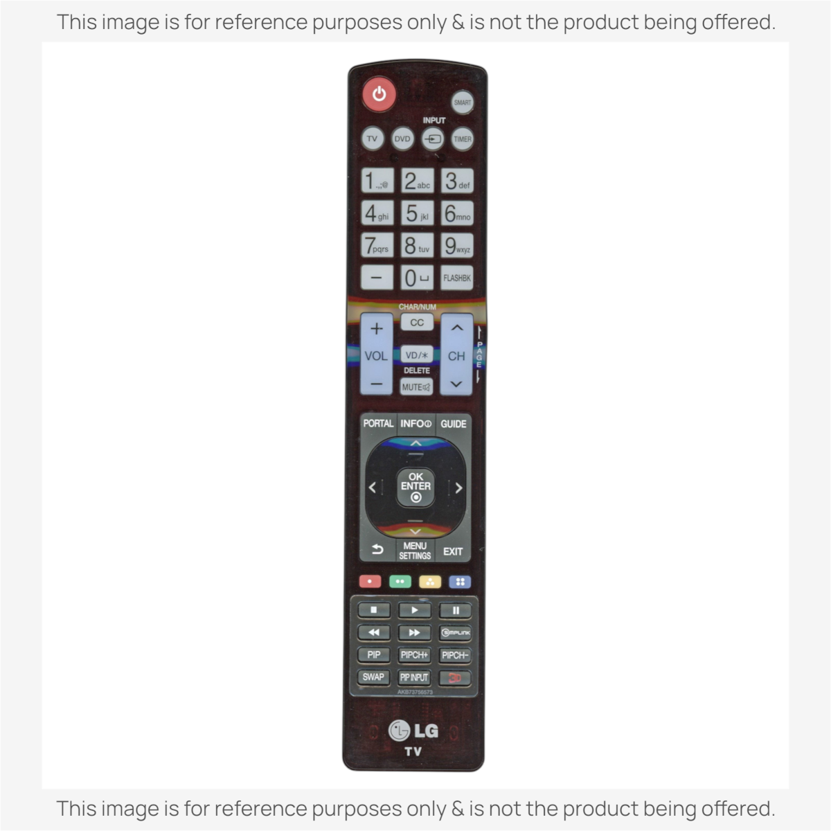 LG AKB73756673 TV Remote Control