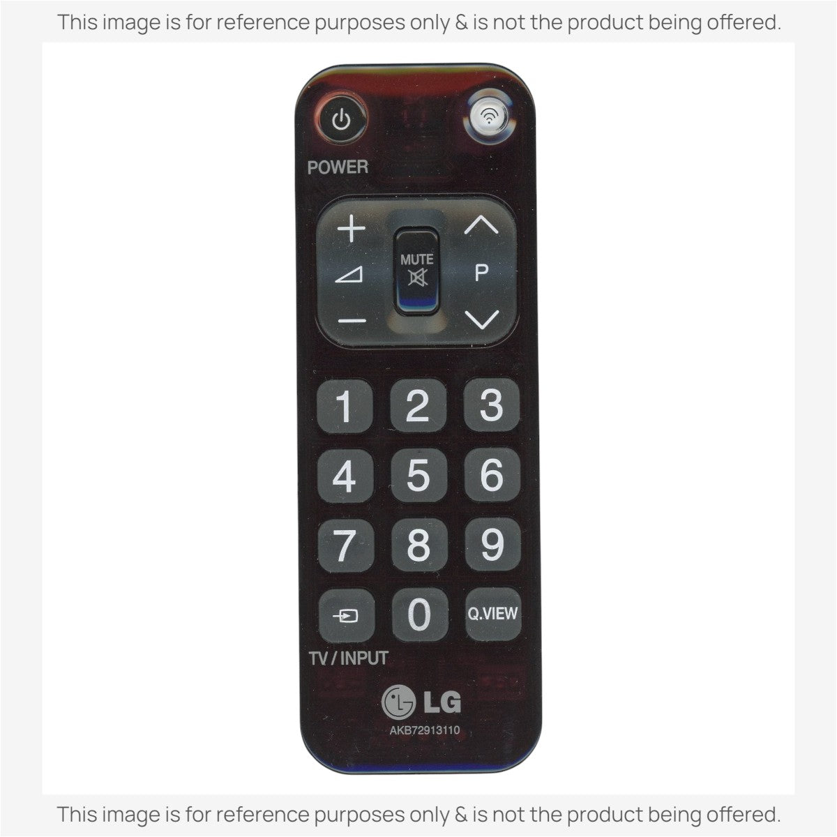 LG AKB72913110 Multiple Bed Healthcare TV Remote Control