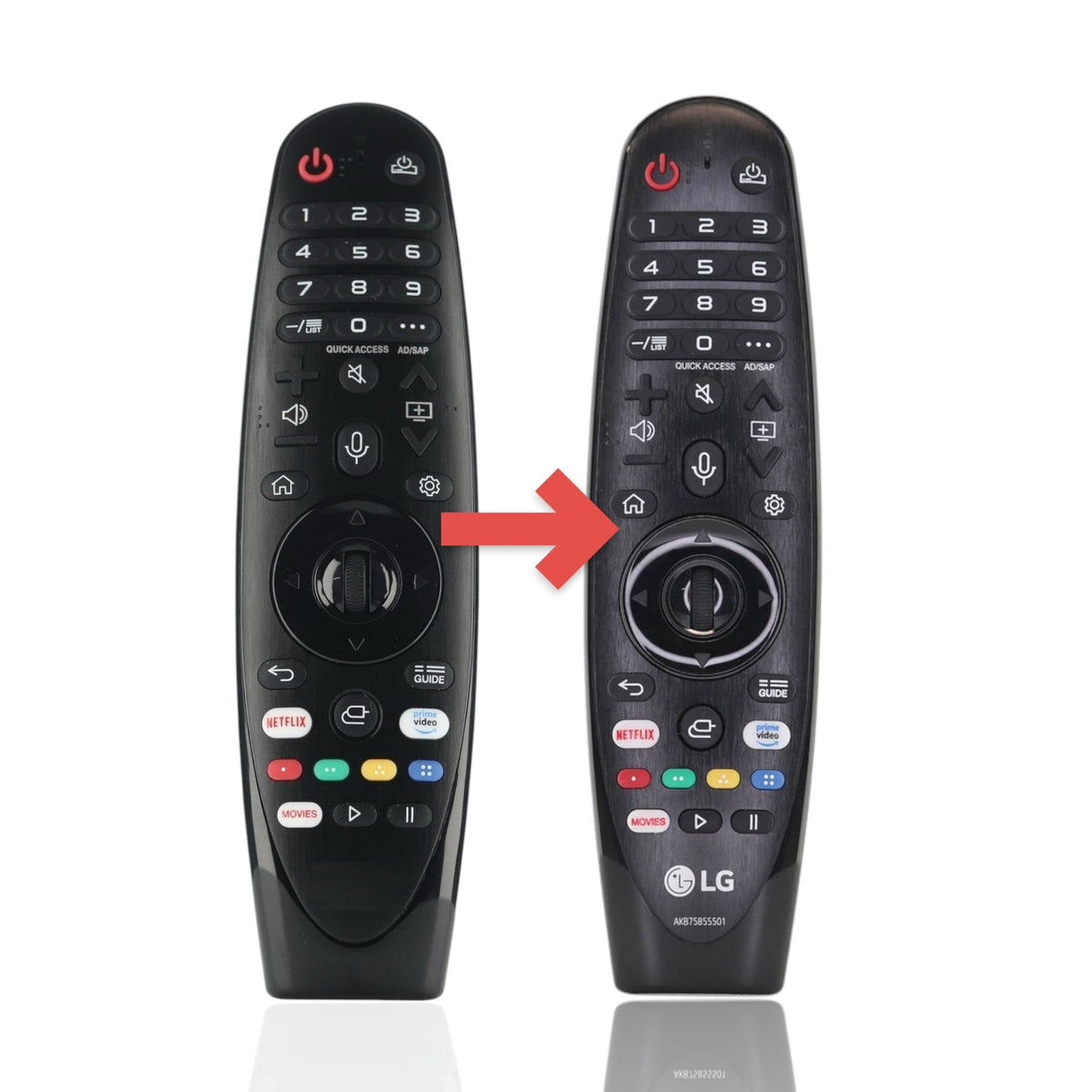 LG AN-MR19BA Magic TV Remote Control | Voice | Universal | Motion | Scroll Wheel | Compatible with OLED, NanoCell, UHD TVs - AKB75635305