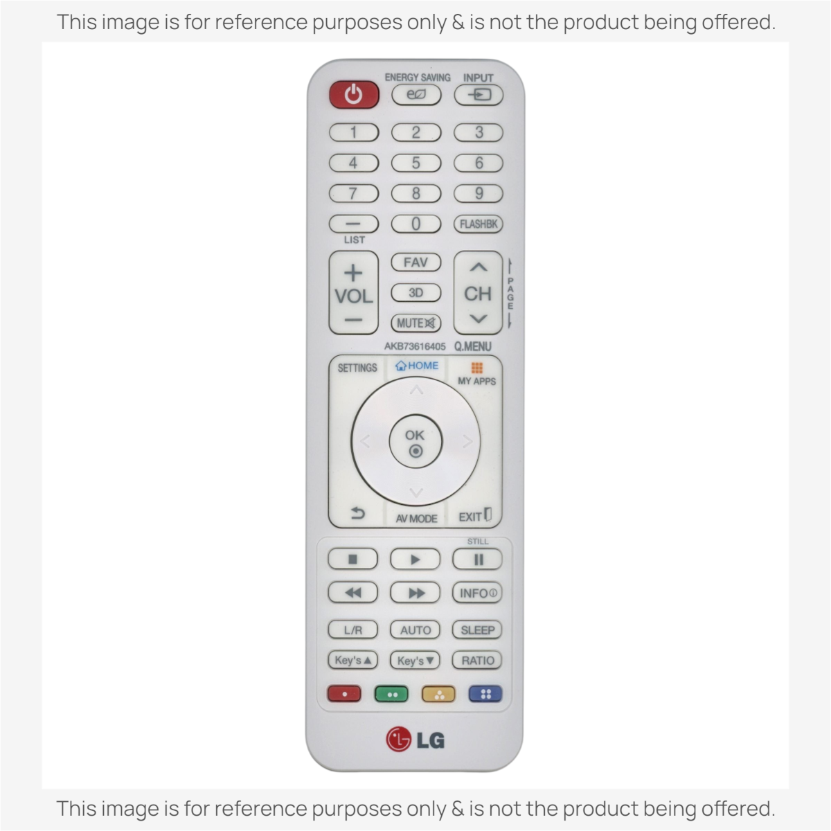 LG AKB73616405 Projector Remote Control
