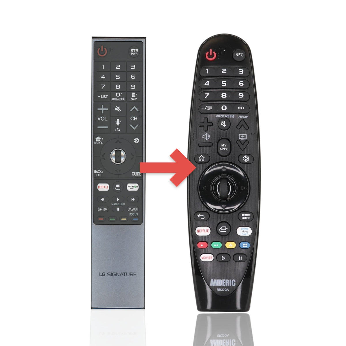 LG ANMR700 with Netflix Amazon TV Remote Control