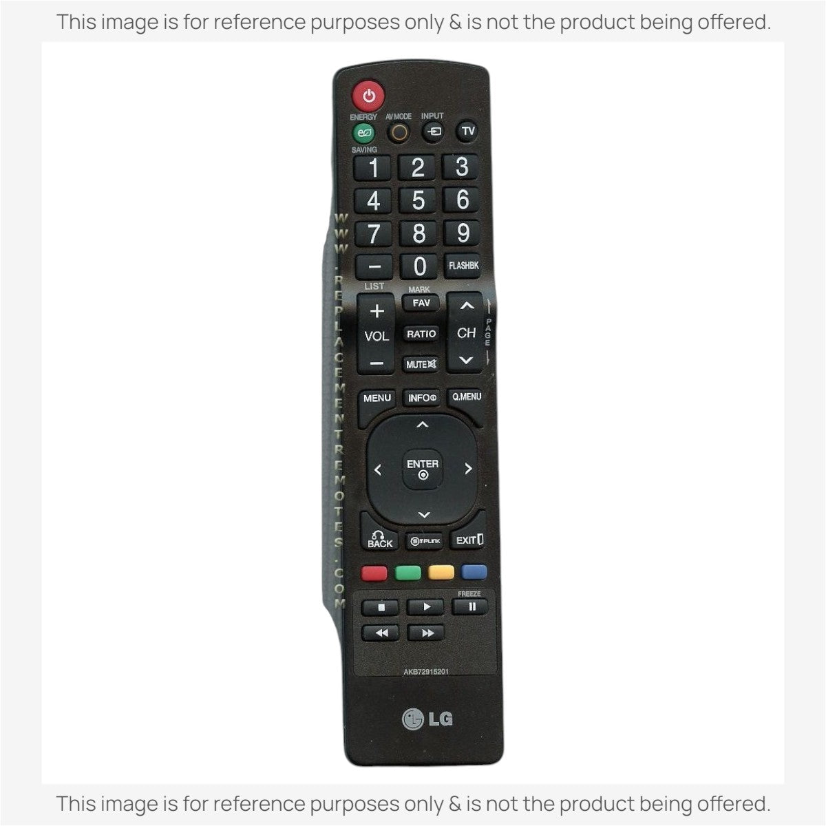 LG AKB72915201 TV Remote Control