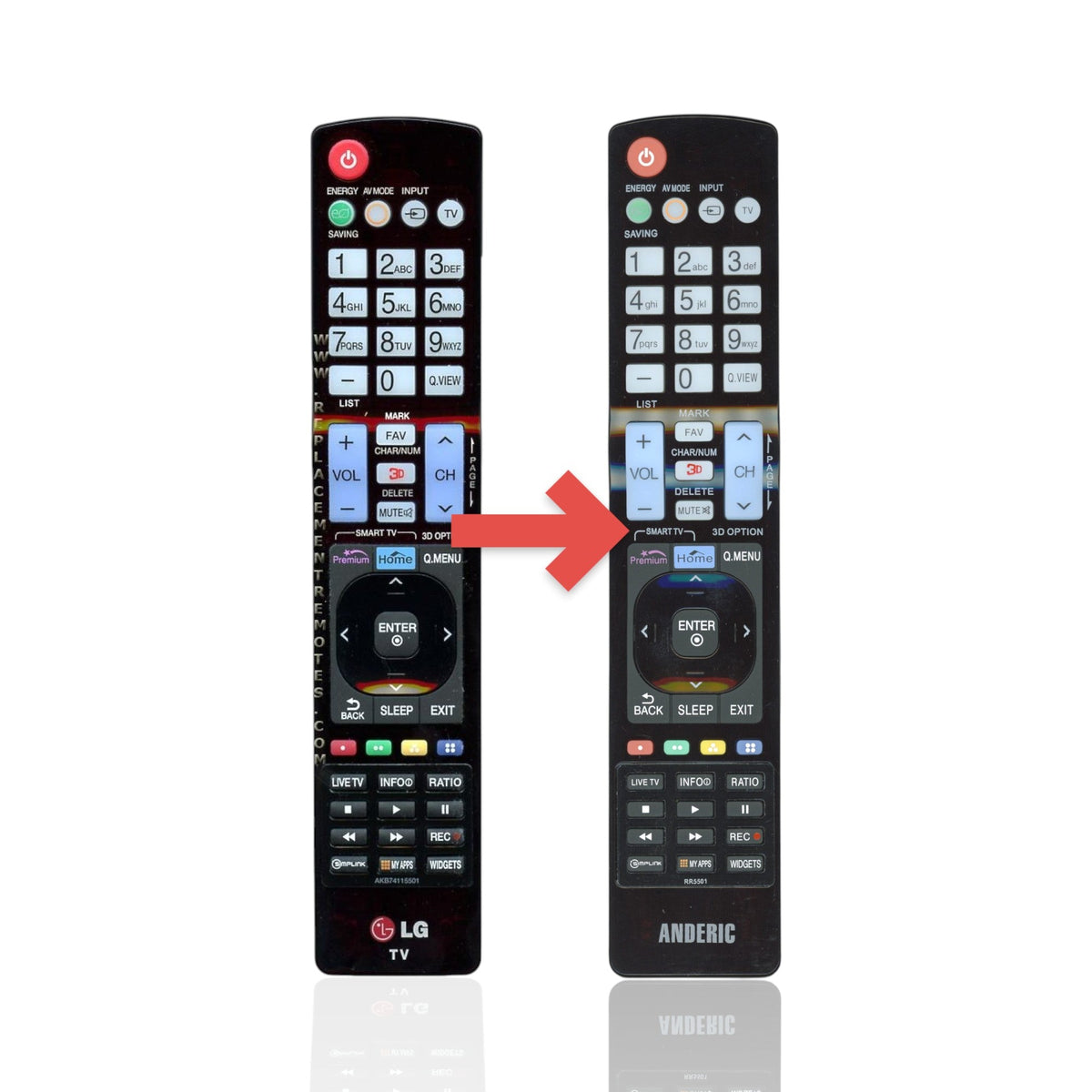 LG AKB74115501 TV Master Remote Control
