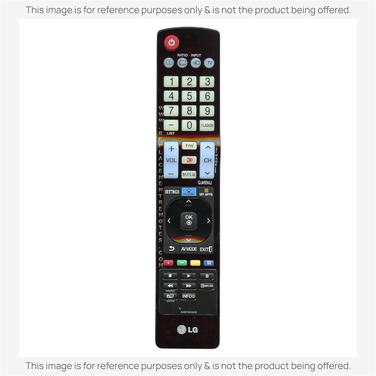 LG AKB73615336 TV Remote Control