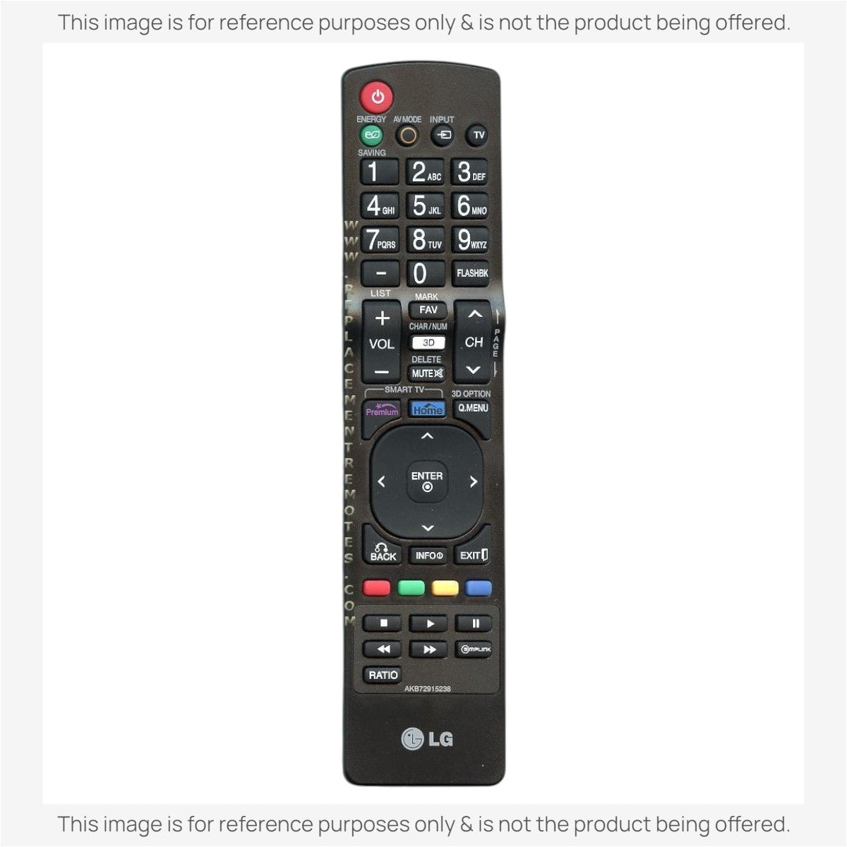 LG AKB72915238 TV Remote Control
