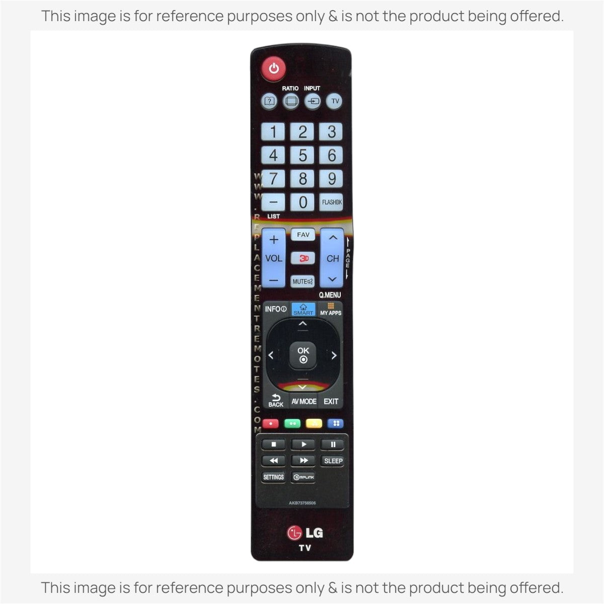 LG AKB73756506 TV Remote Control
