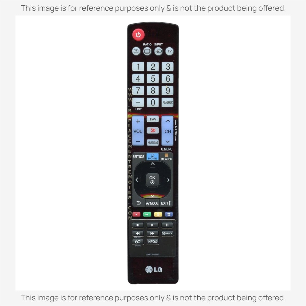 LG AKB73615313 TV Remote Control