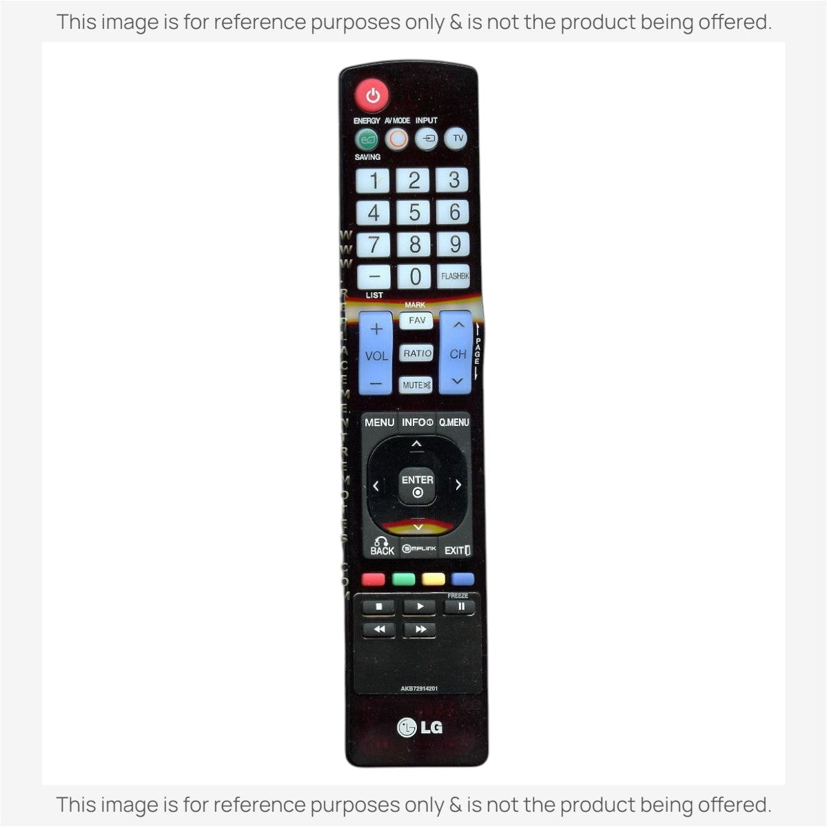 LG AKB72914201 TV Remote Control