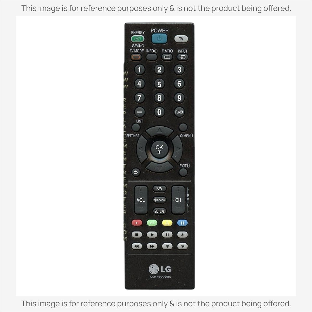 LG AKB73655806 TV Remote Control