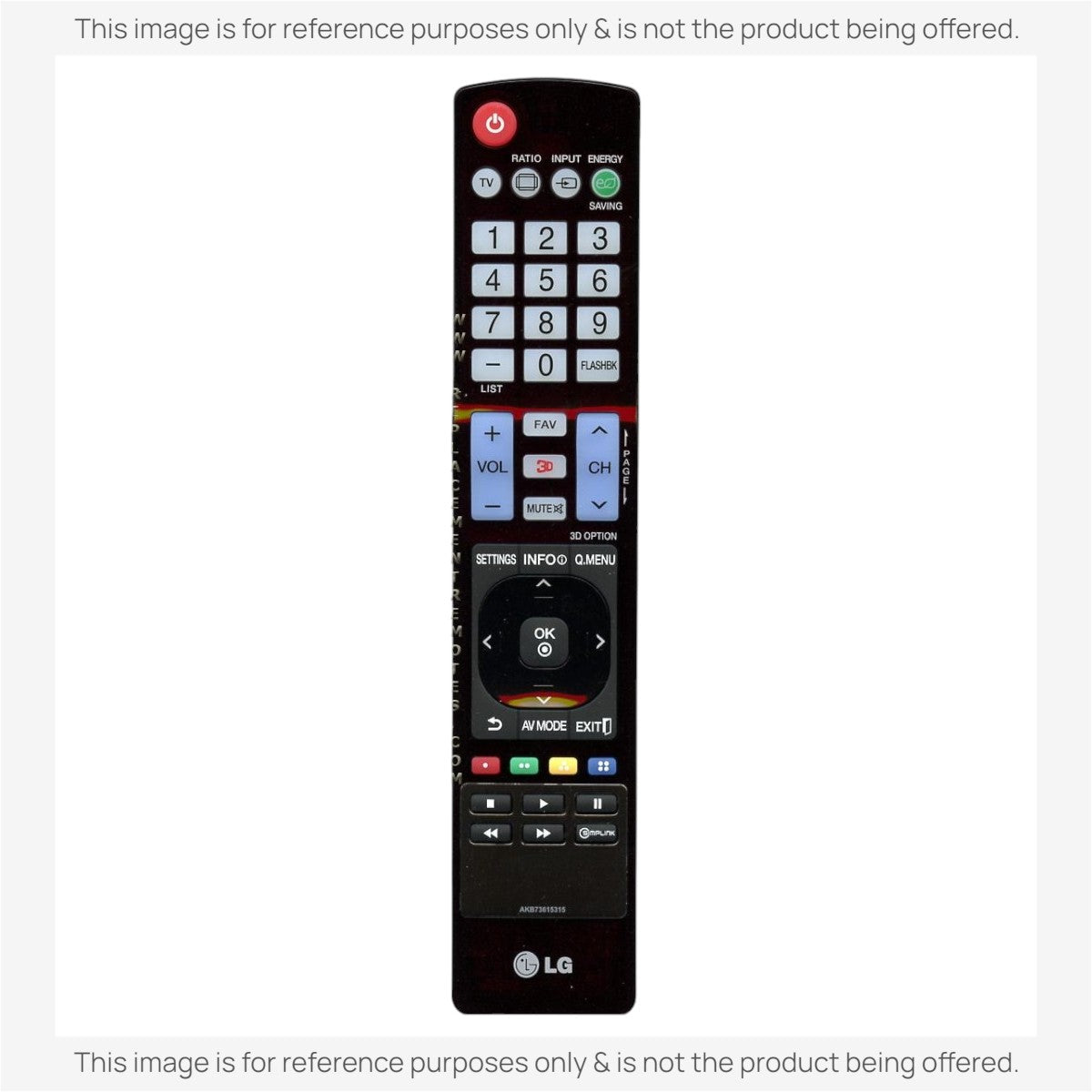 LG AKB73615315 TV Remote Control