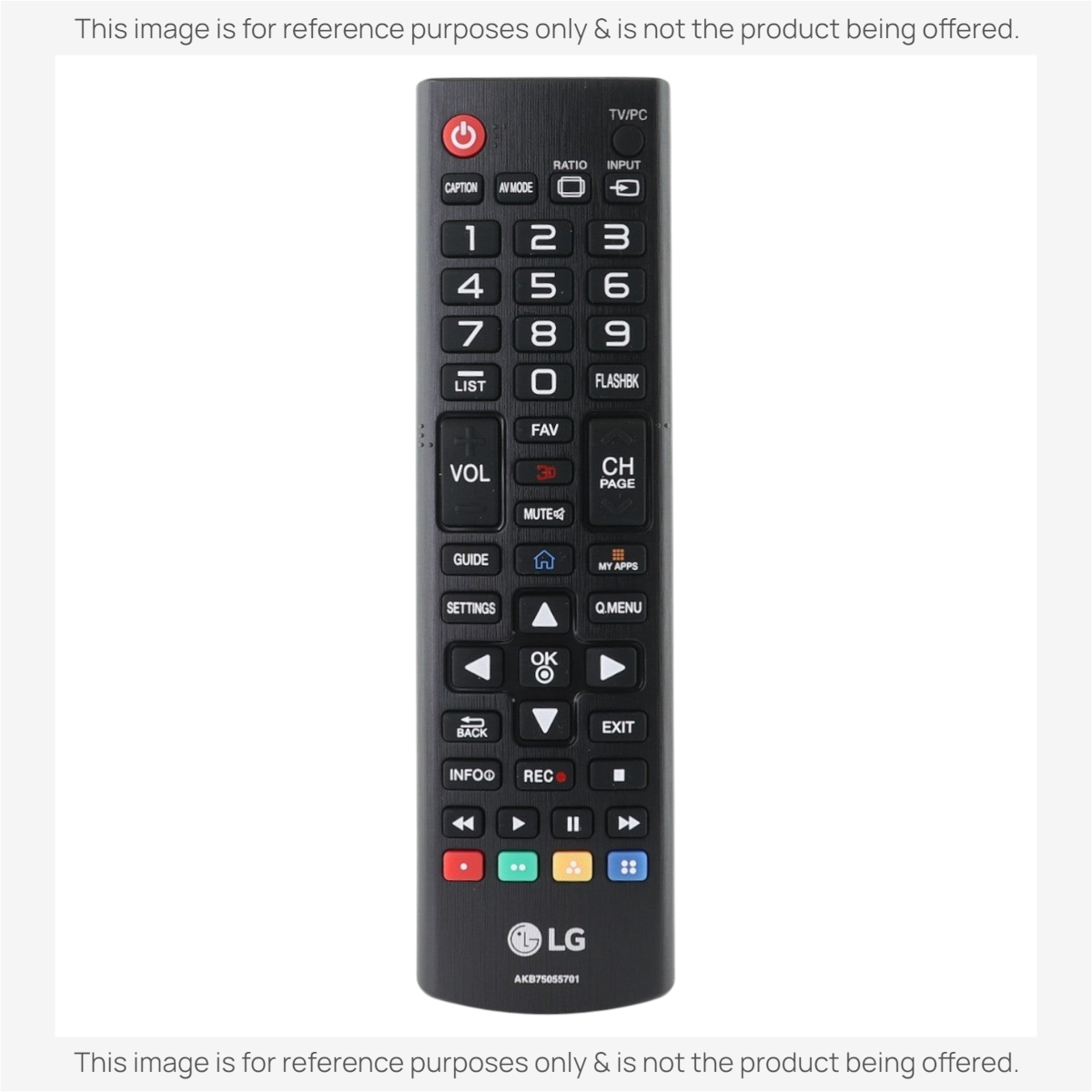 LG AKB75055701 TV Remote Control