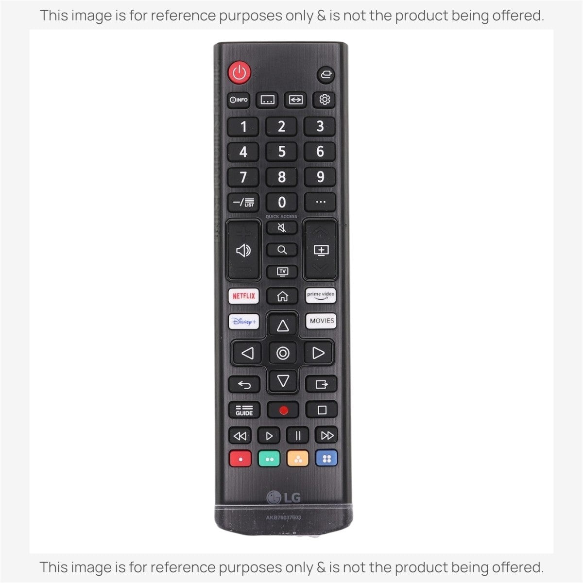 LG AKB76037603 TV Remote Control | Netflix | Prime Video | Disney+ | Movies - AKB76037603