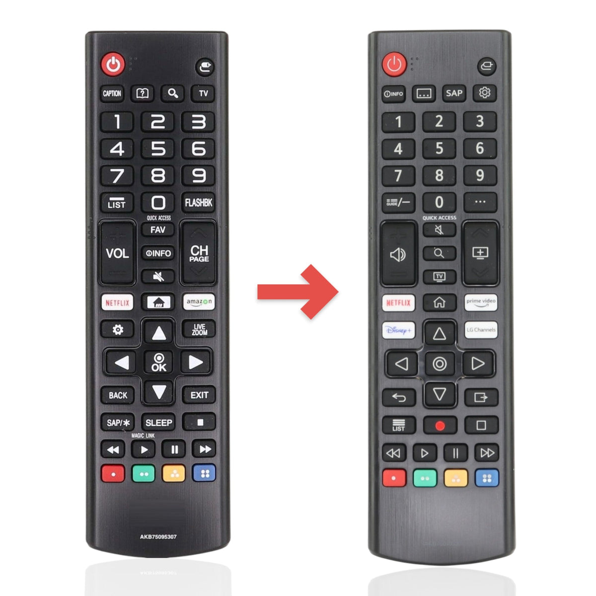 LG AKB75095307 Smart TV Remote Control with Netflix and Amazon Shortcuts – AKB75095307