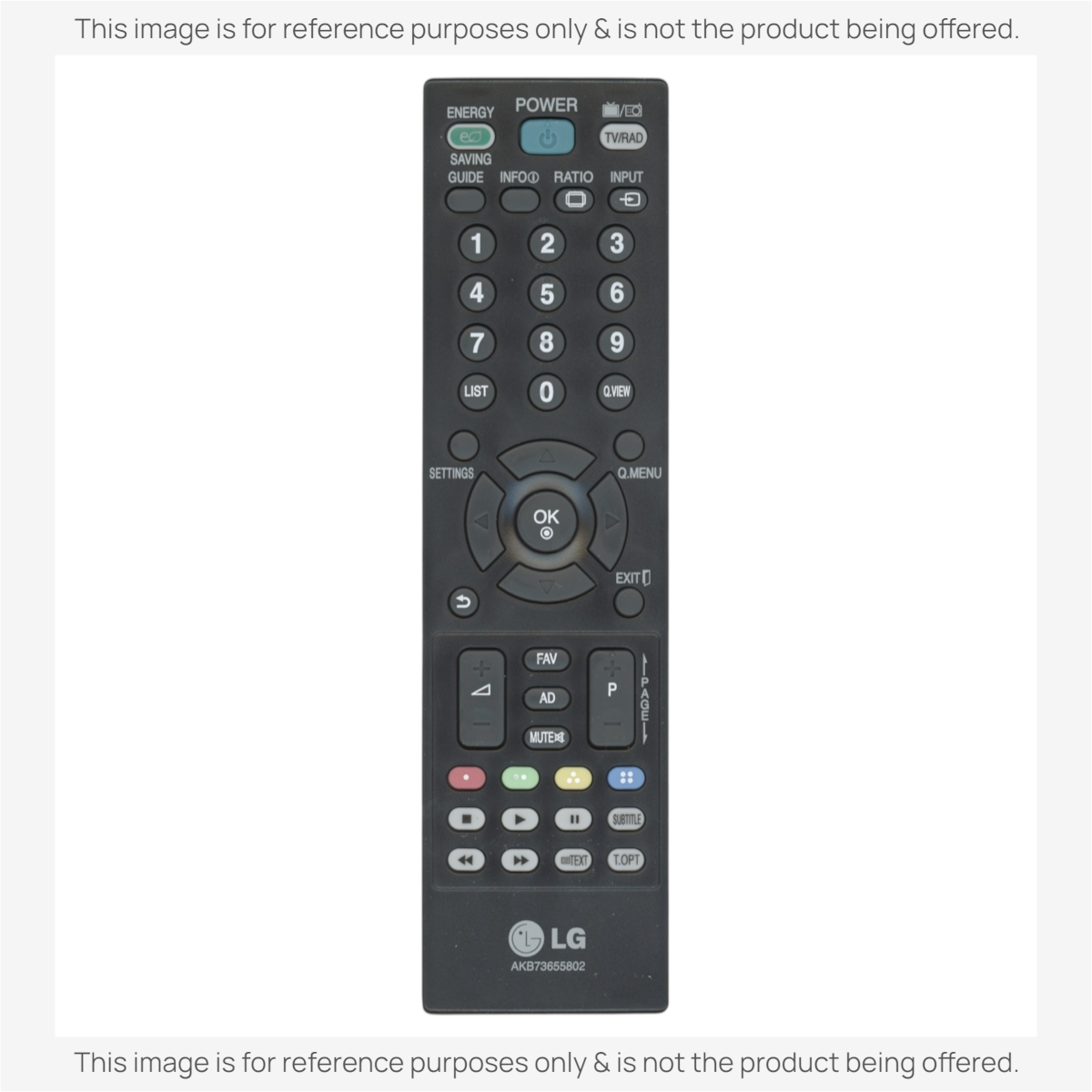 LG AKB73655802 TV Remote Control