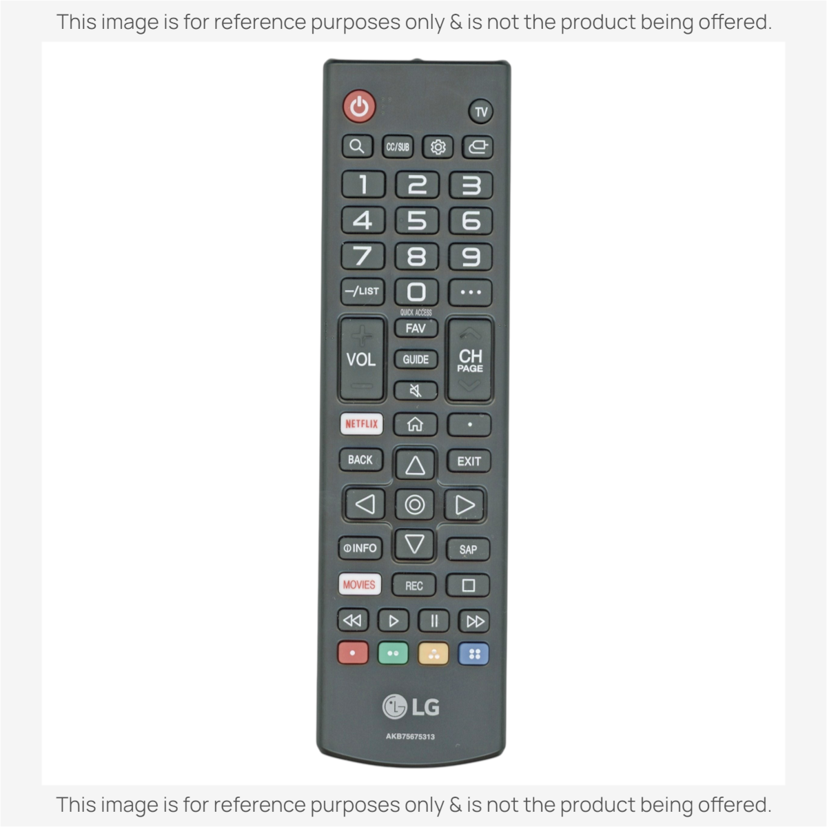 LG AKB75675313 TV Remote Control