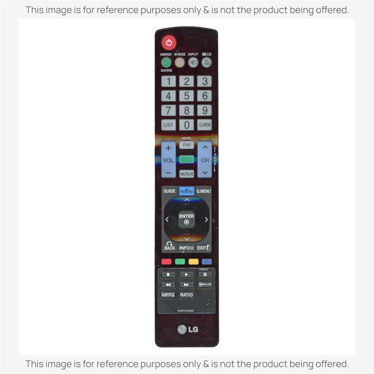 LG AKB73275658 TV Remote Control