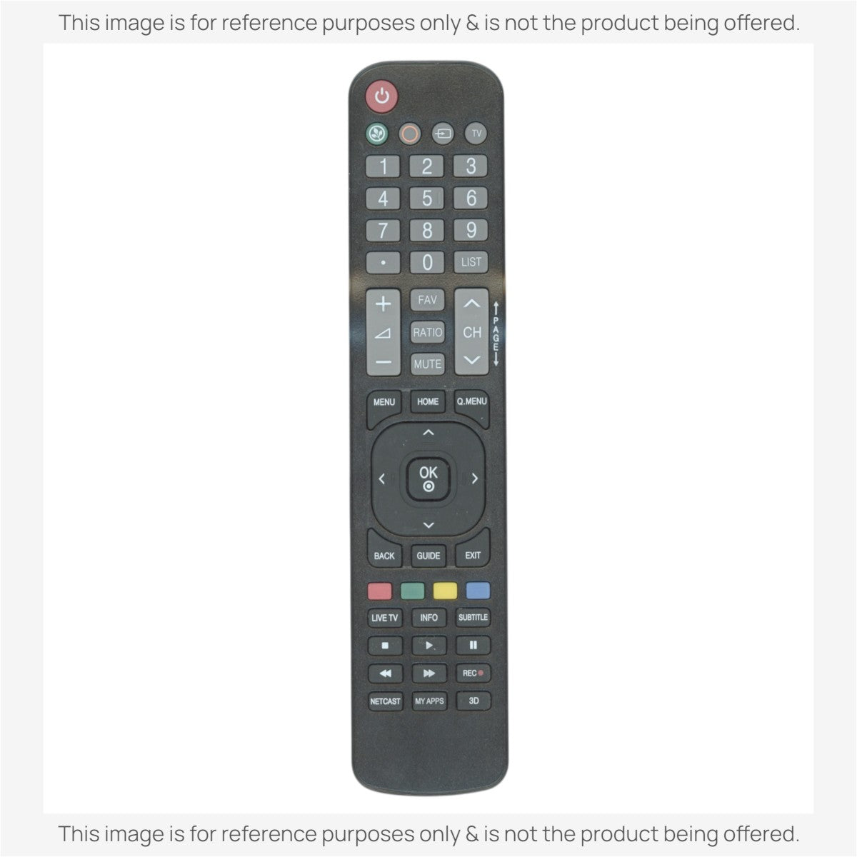 Insignia NS-RMTLG17 for LG TV Remote Control