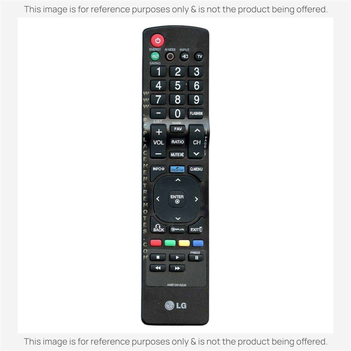 LG AKB72915235 TV Remote Control