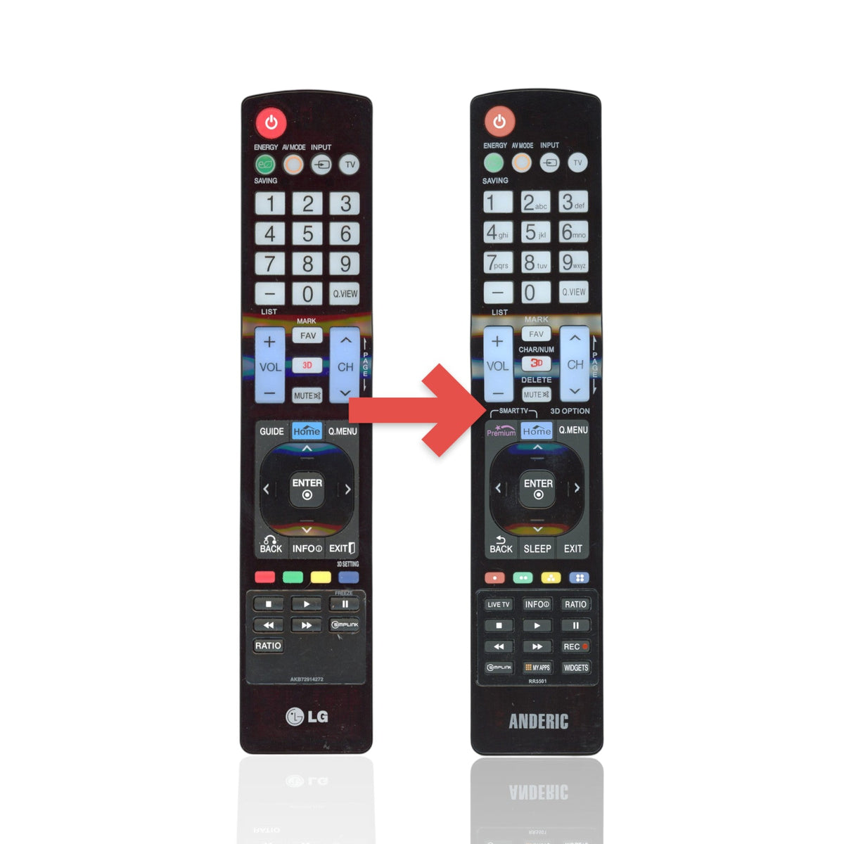 LG AKB72914272 TV Remote Control