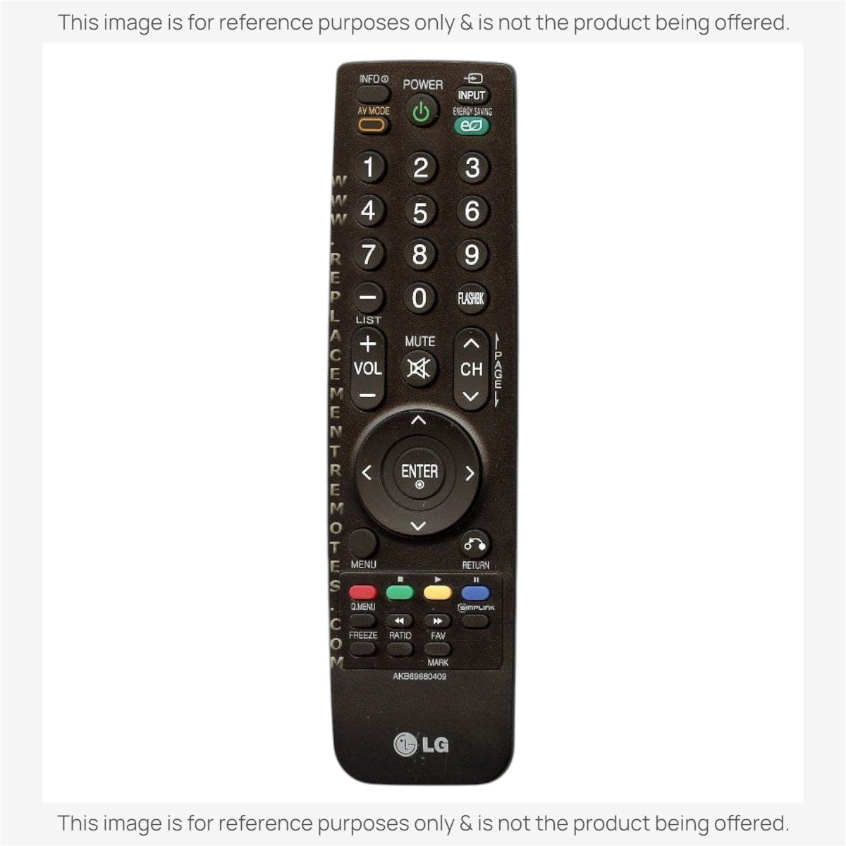 LG AKB69680409 TV Remote Control