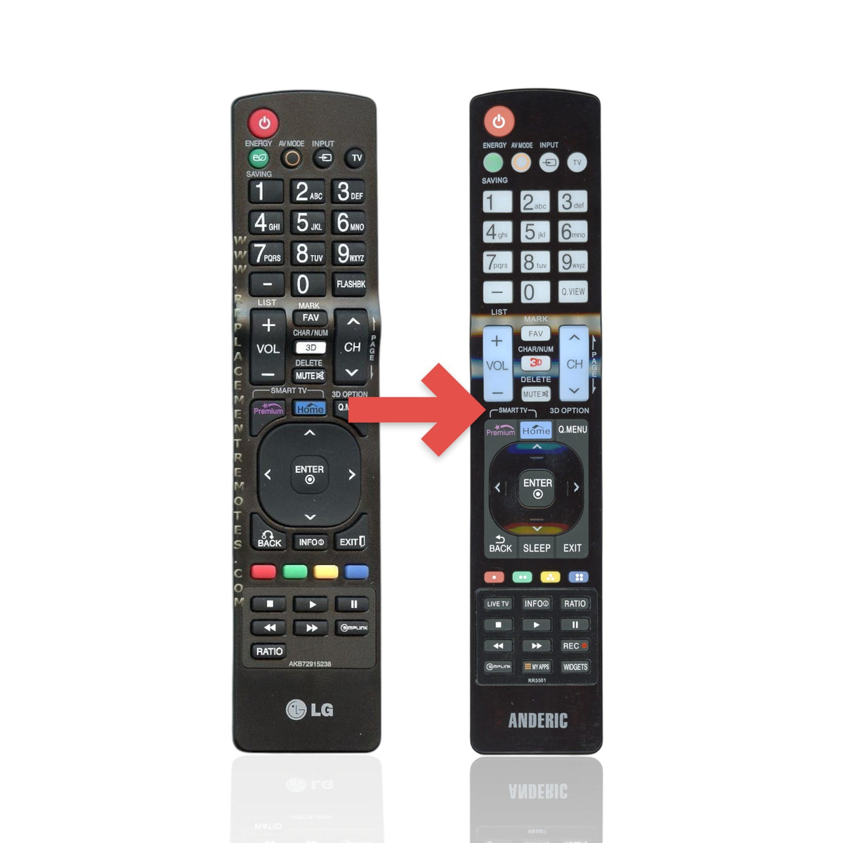 LG AKB72915238 TV Remote Control