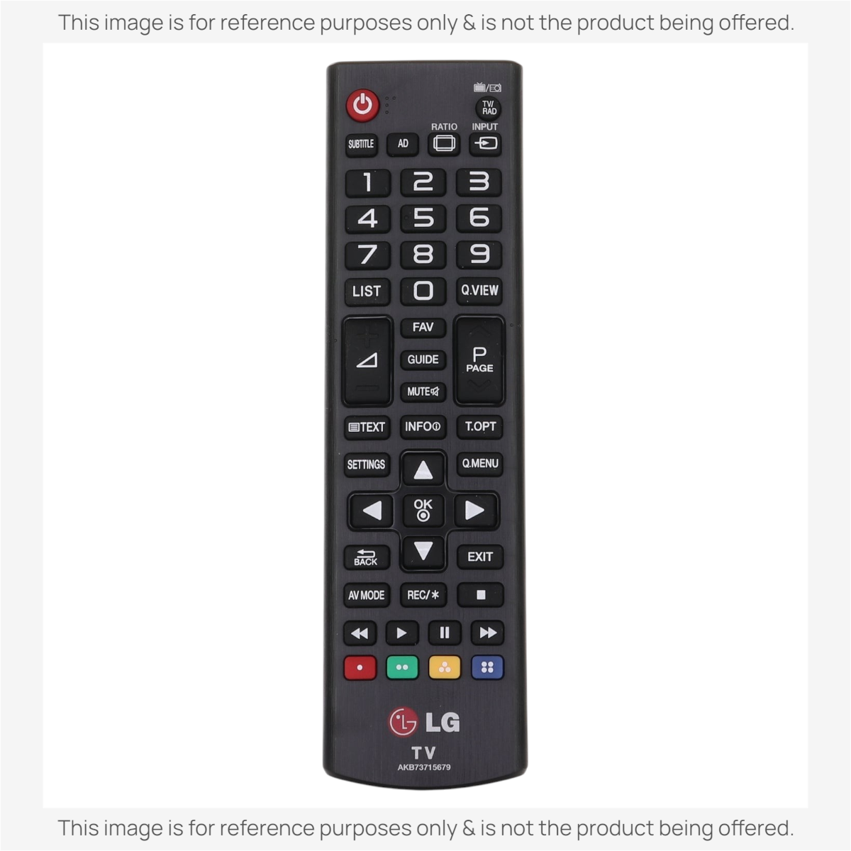 LG AKB73715679 TV Remote Control - AKB73715679