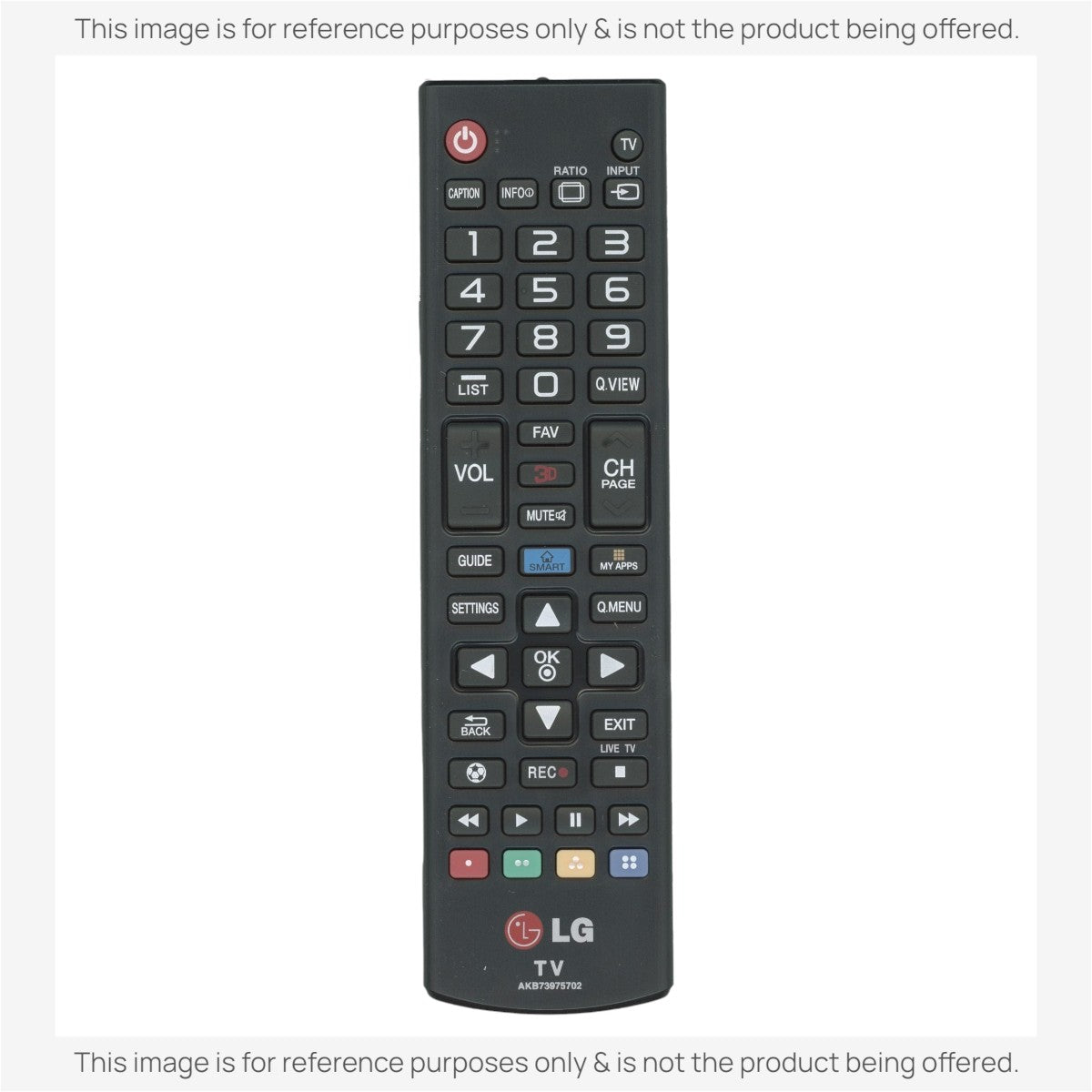 LG AKB73975702 TV Remote Control
