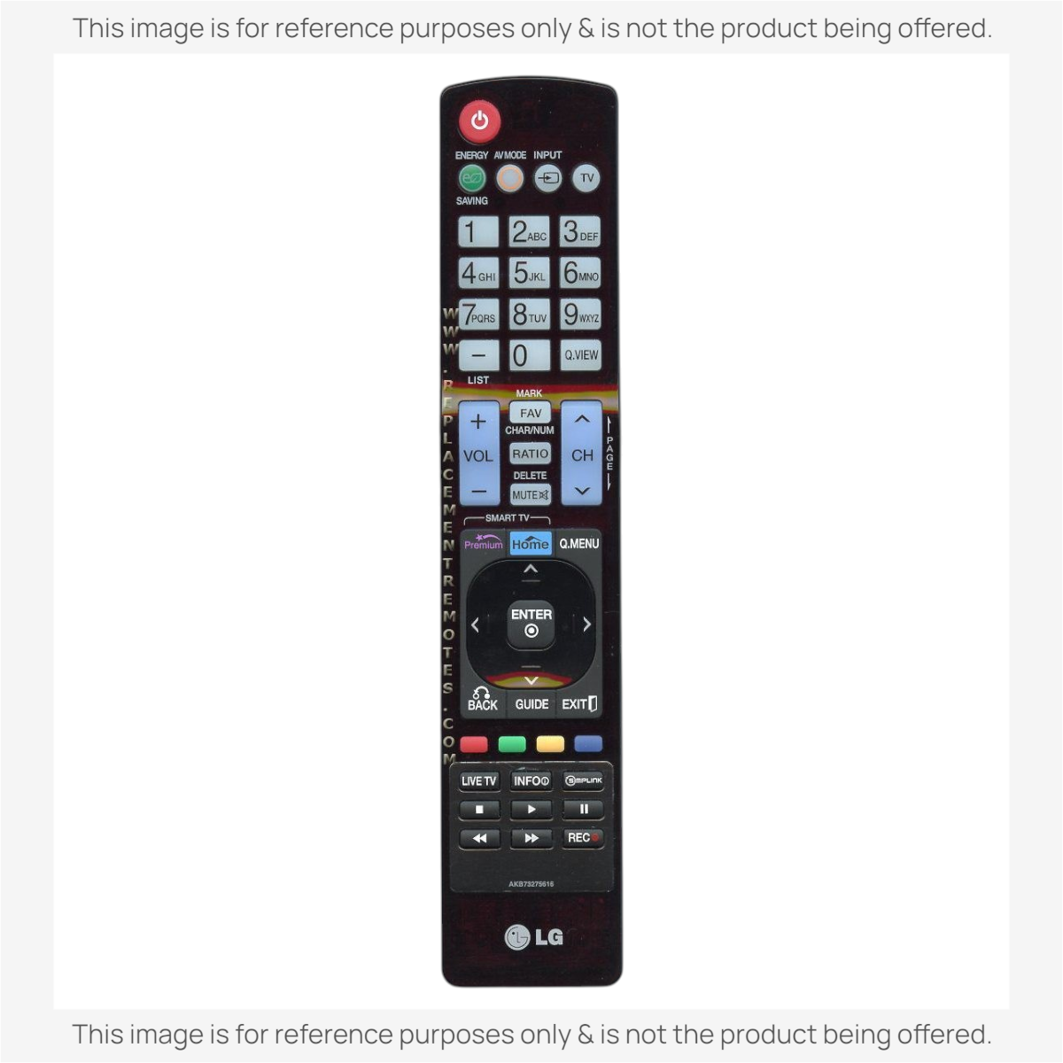 LG AKB73275616 TV Remote Control