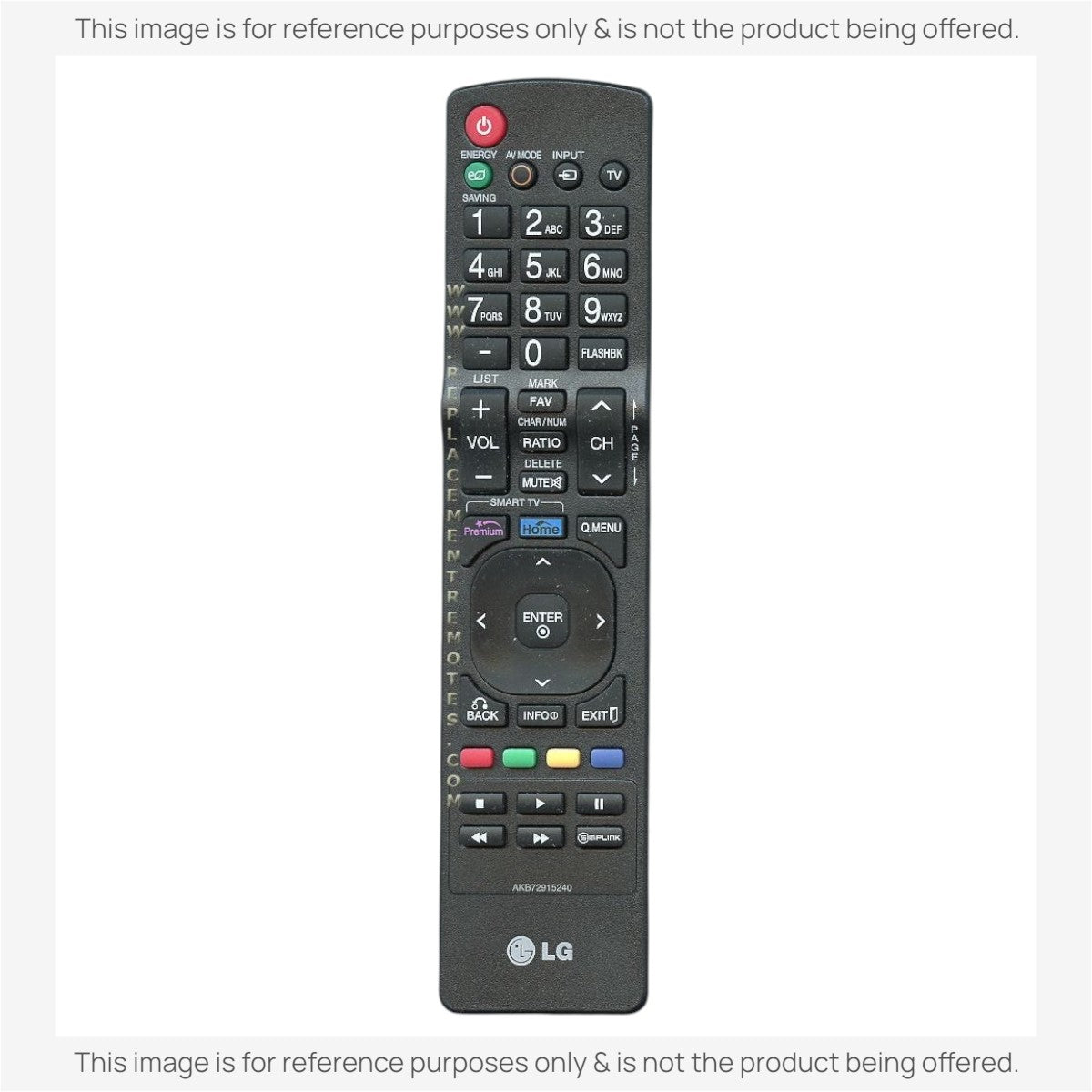 LG AKB72915240 TV Remote Control