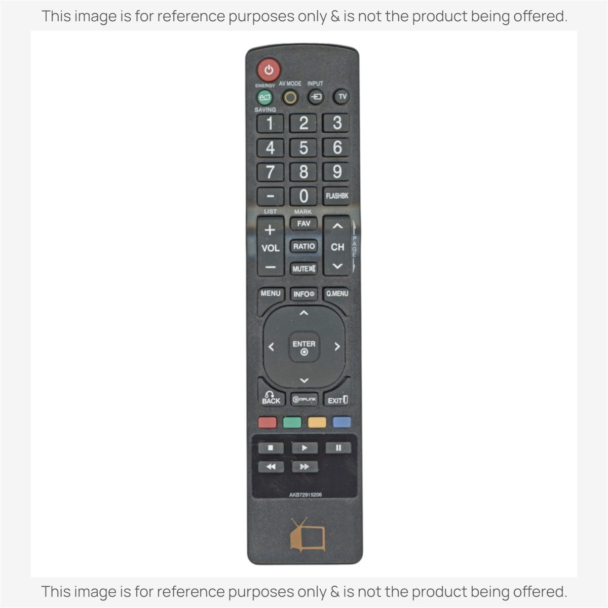 Anderic Substitute For AKB72915206 FOR LG TV Remote Control [RR5501]