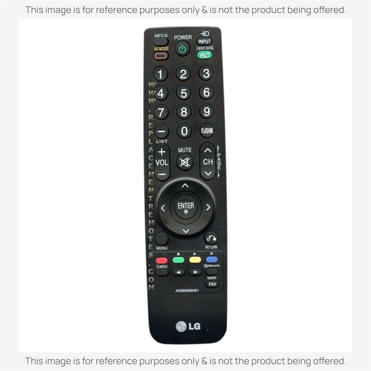 LG AKB69680401 TV Remote Control