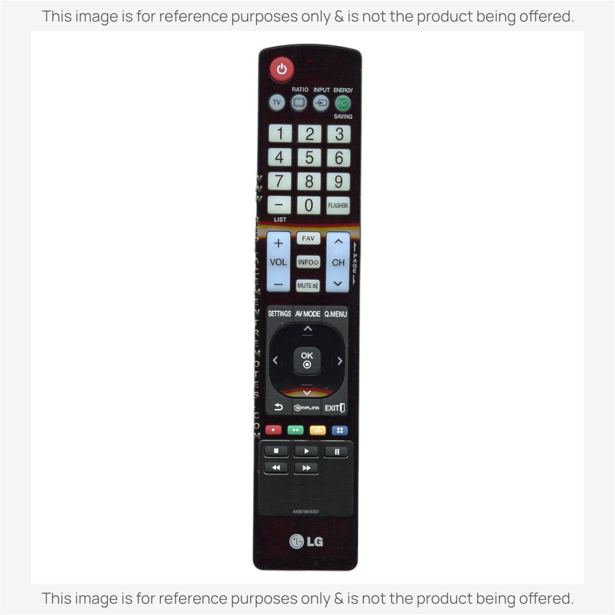 LG AKB73615337 TV Remote Control