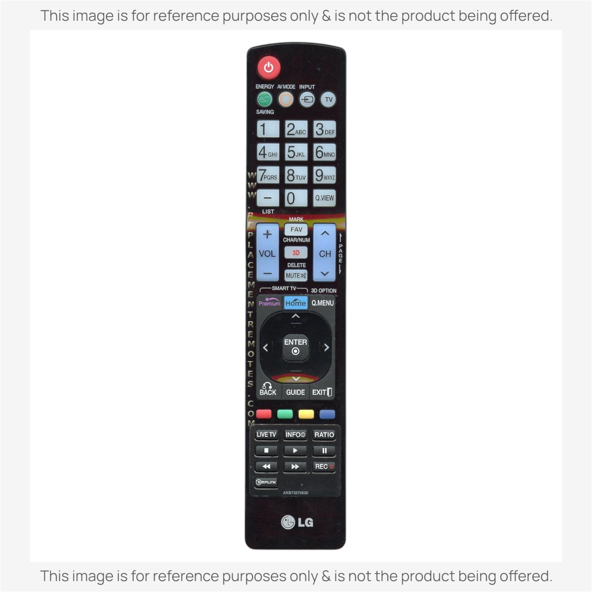 LG AKB73275620 TV Remote Control
