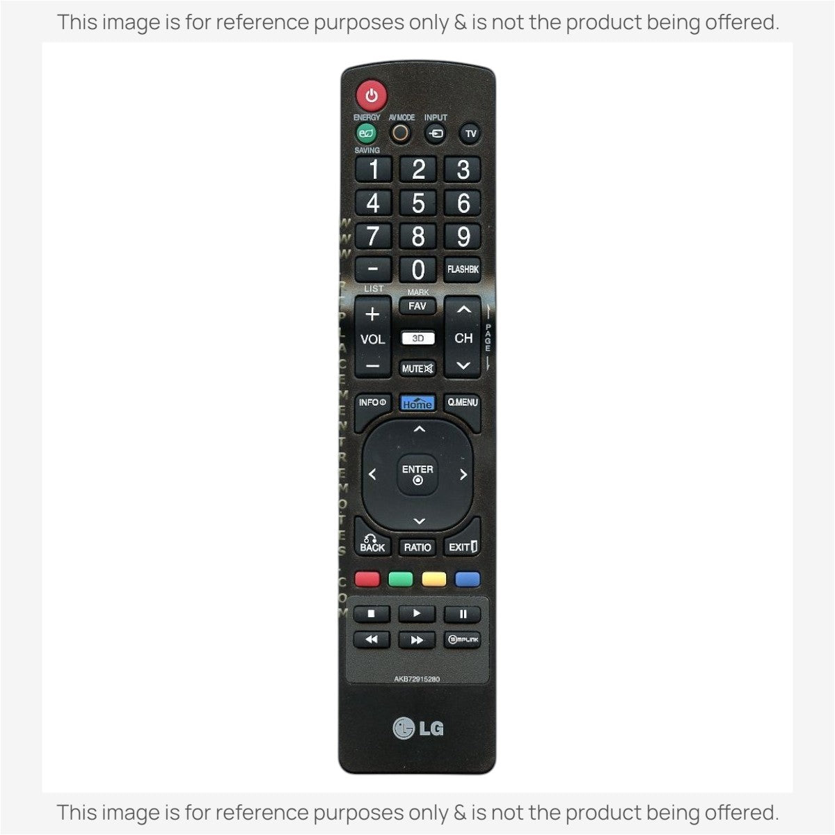 LG AKB72915280 TV Remote Control