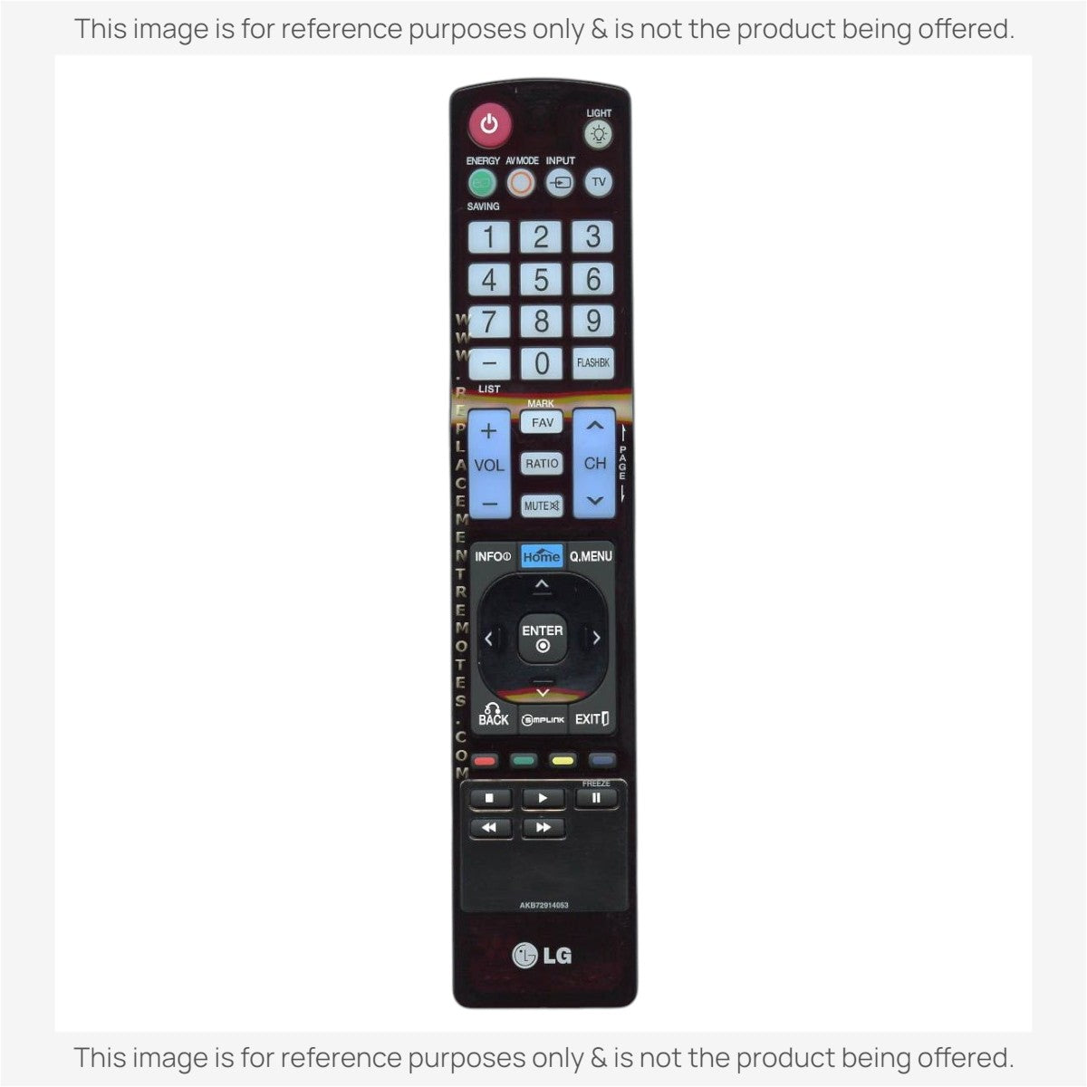 LG AKB72914053 TV Remote Control