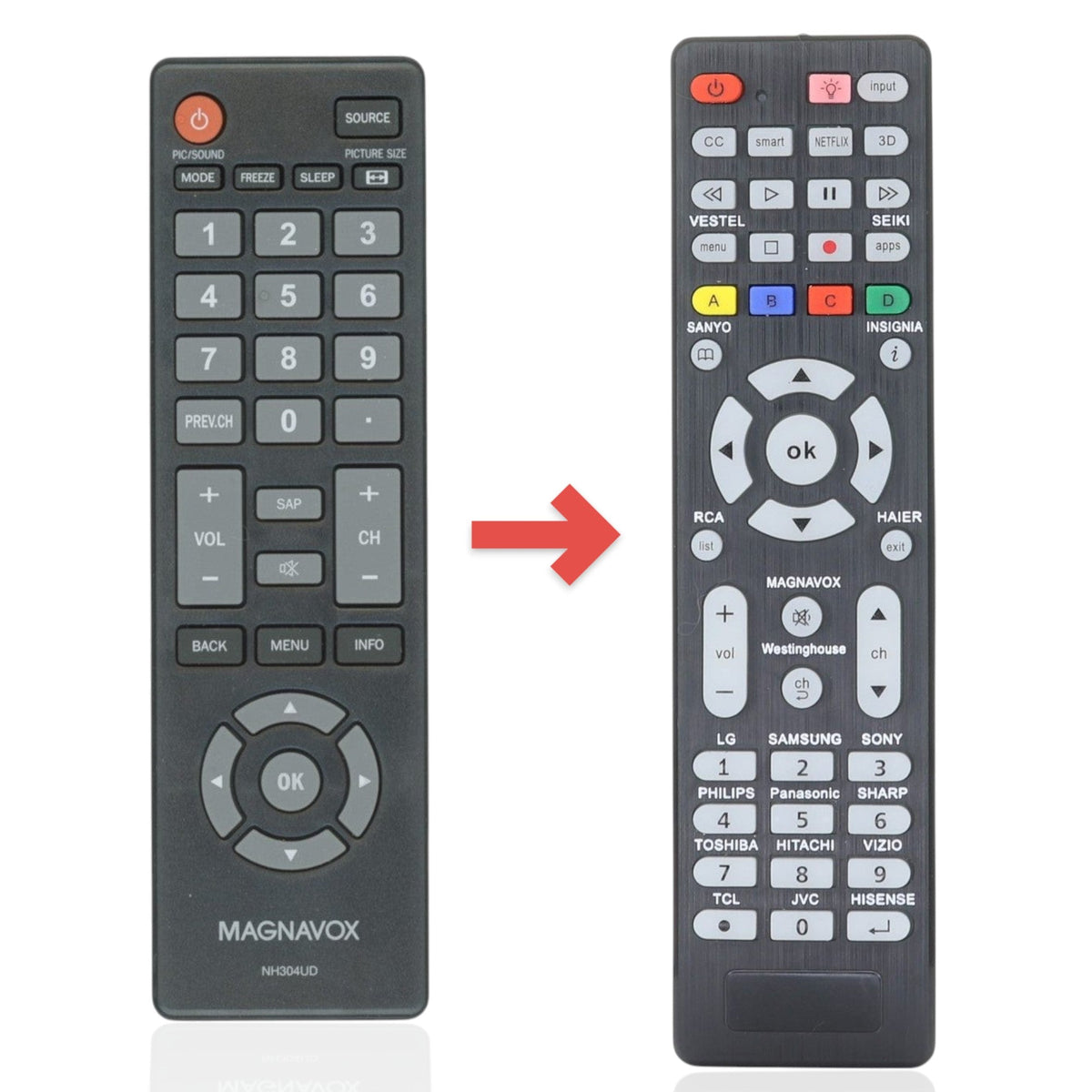 Magnavox NH304UD TV Remote Control