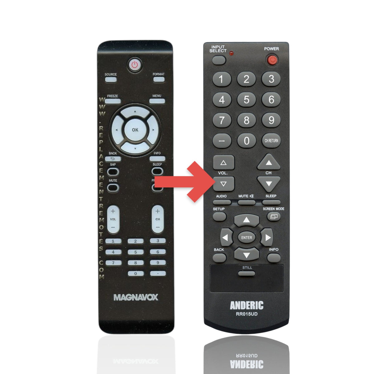 Magnavox NF800UD TV Remote Control