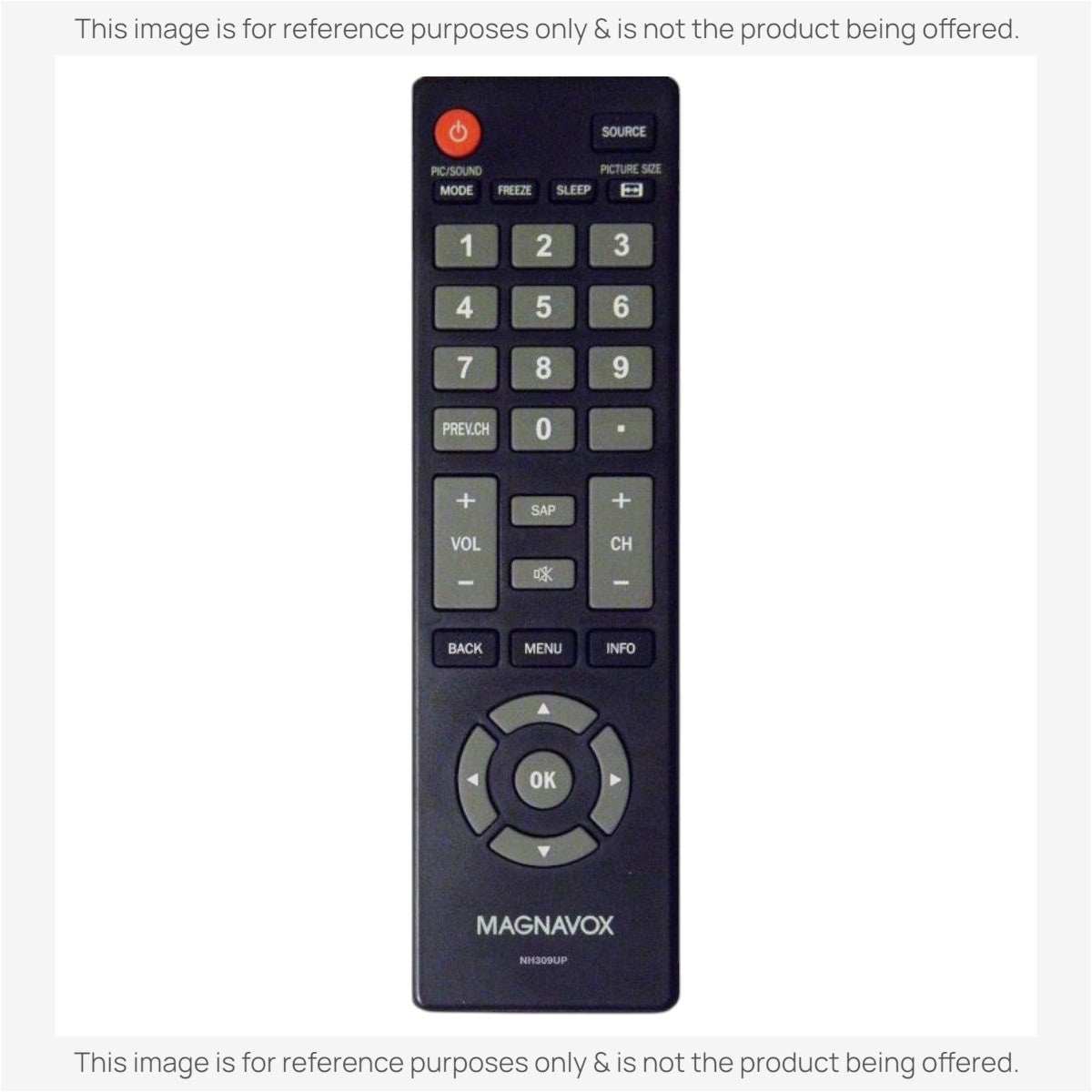 Magnavox NH309UP TV Remote Control