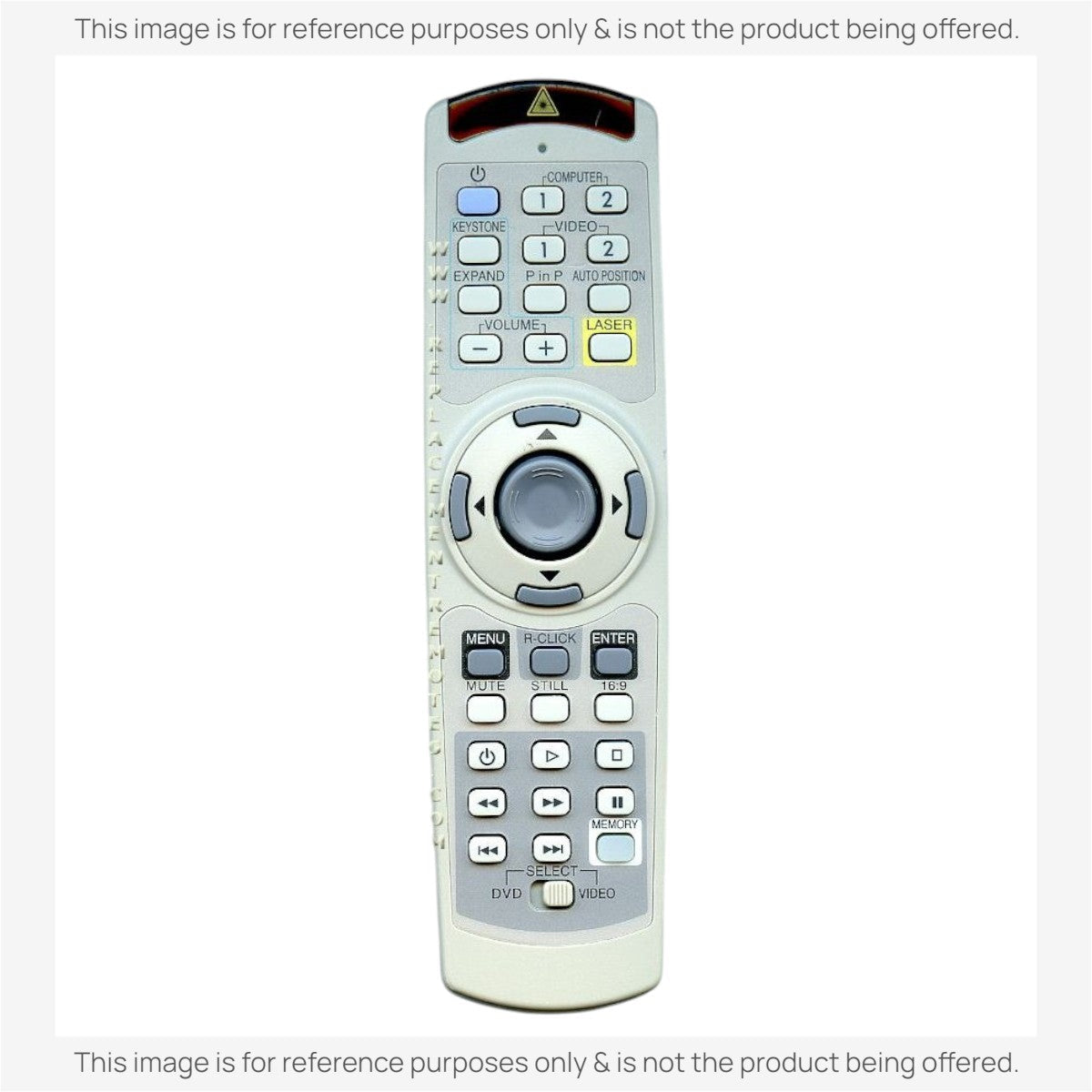 Mitsubishi LVPXL25UREM Projector Remote Control