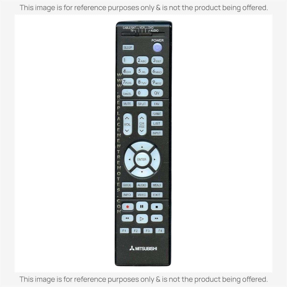 Mitsubishi 290P137A40 TV Remote Control