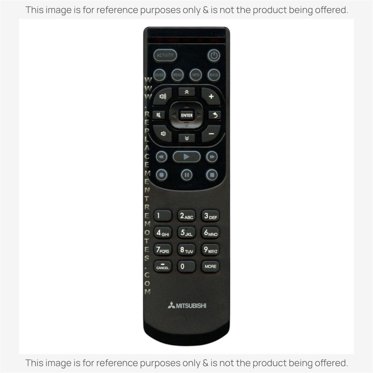 Mitsubishi 290P175010 TV Remote Control