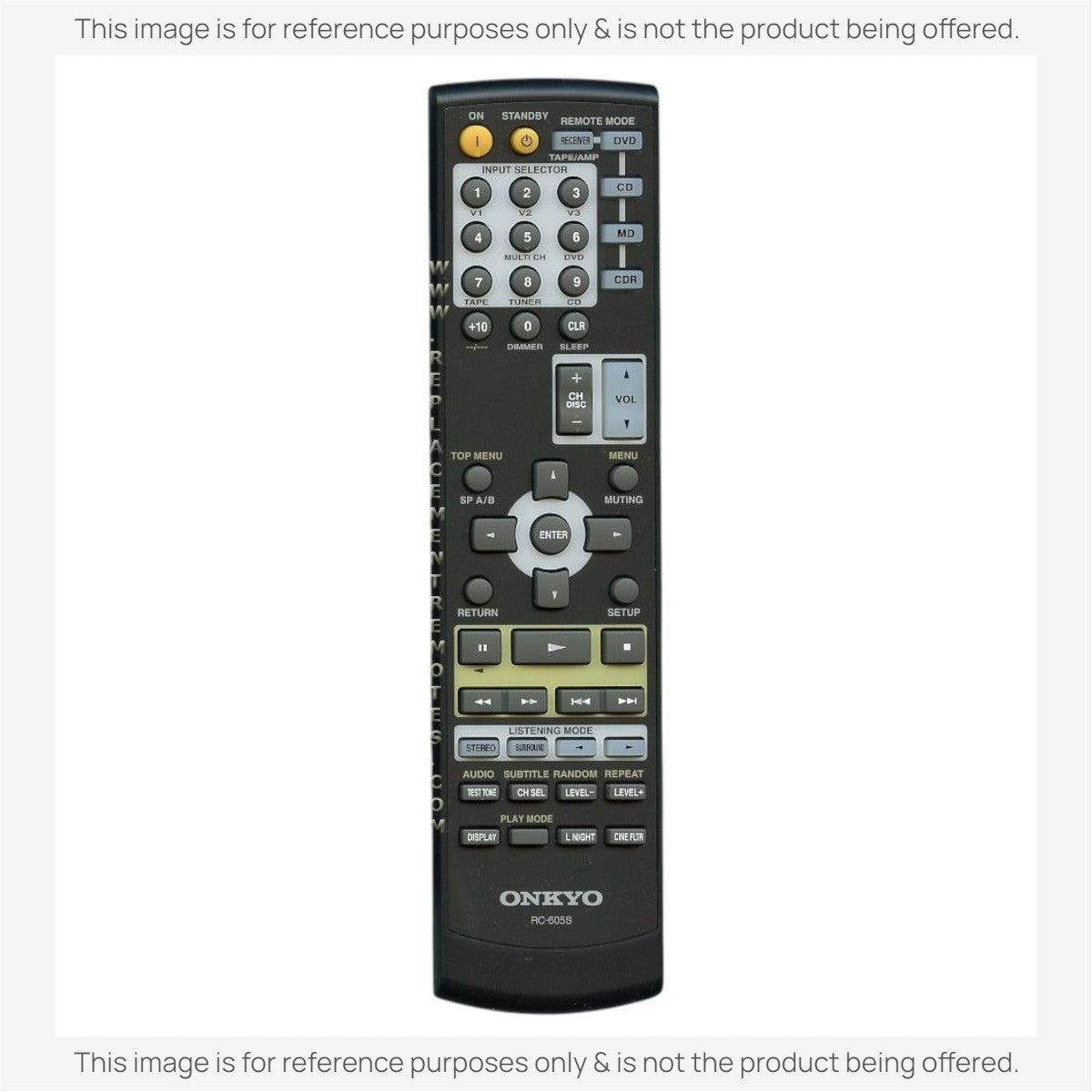 Onkyo RC605S Receiver Remote Control | RC-605S