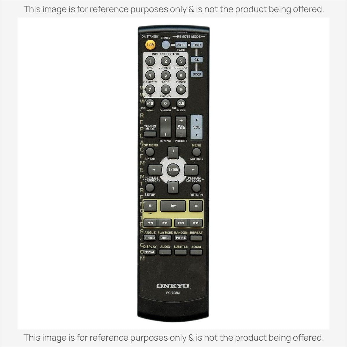 Onkyo RC728M Receiver Remote Control | RC-728M