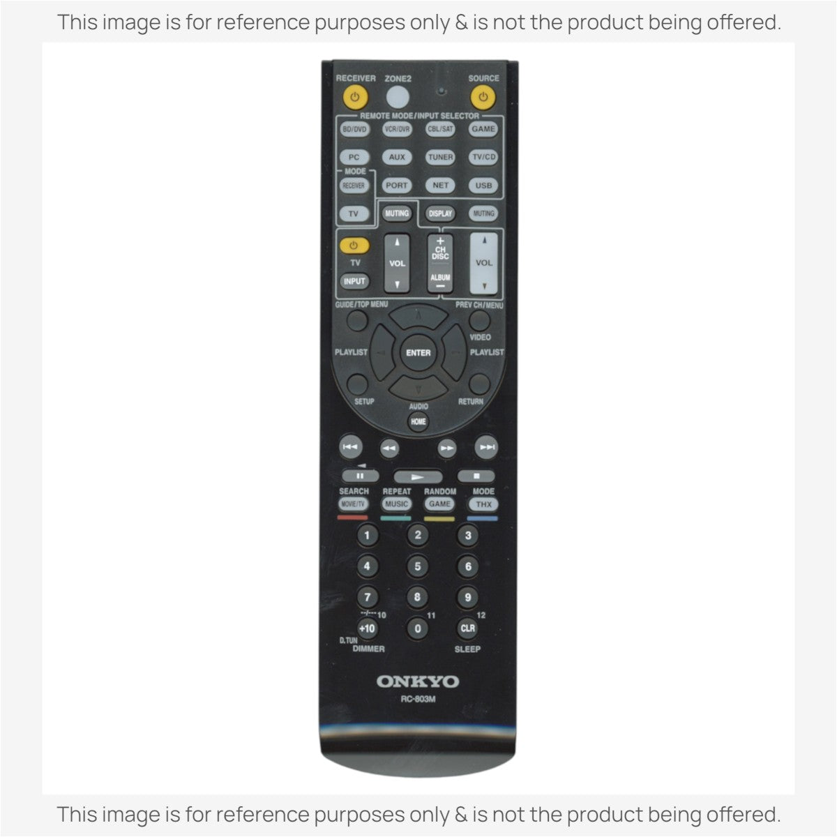 Onkyo RC803M Receiver Remote Control | RC-803M