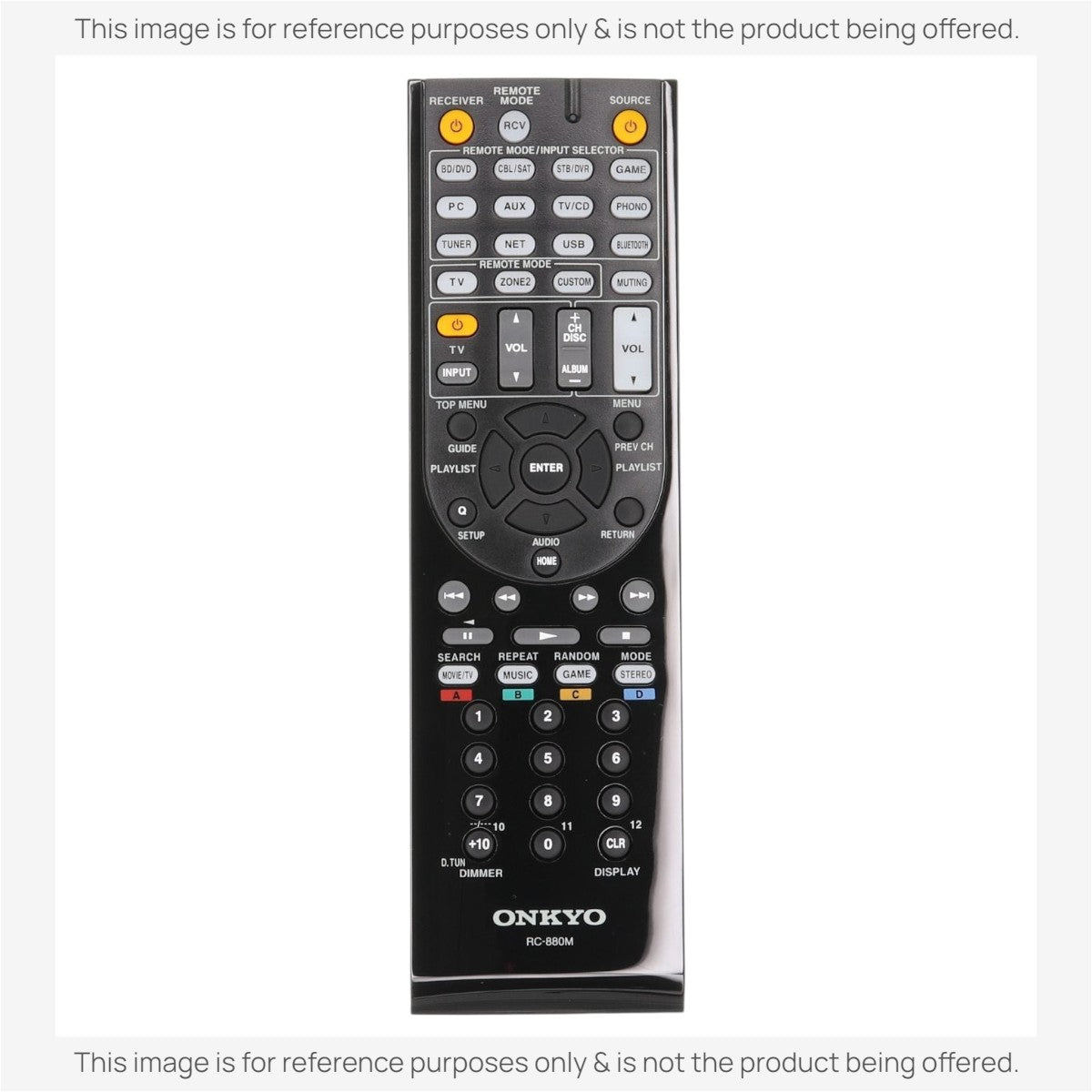 Onkyo RC880M Receiver Remote Control | RC-880M