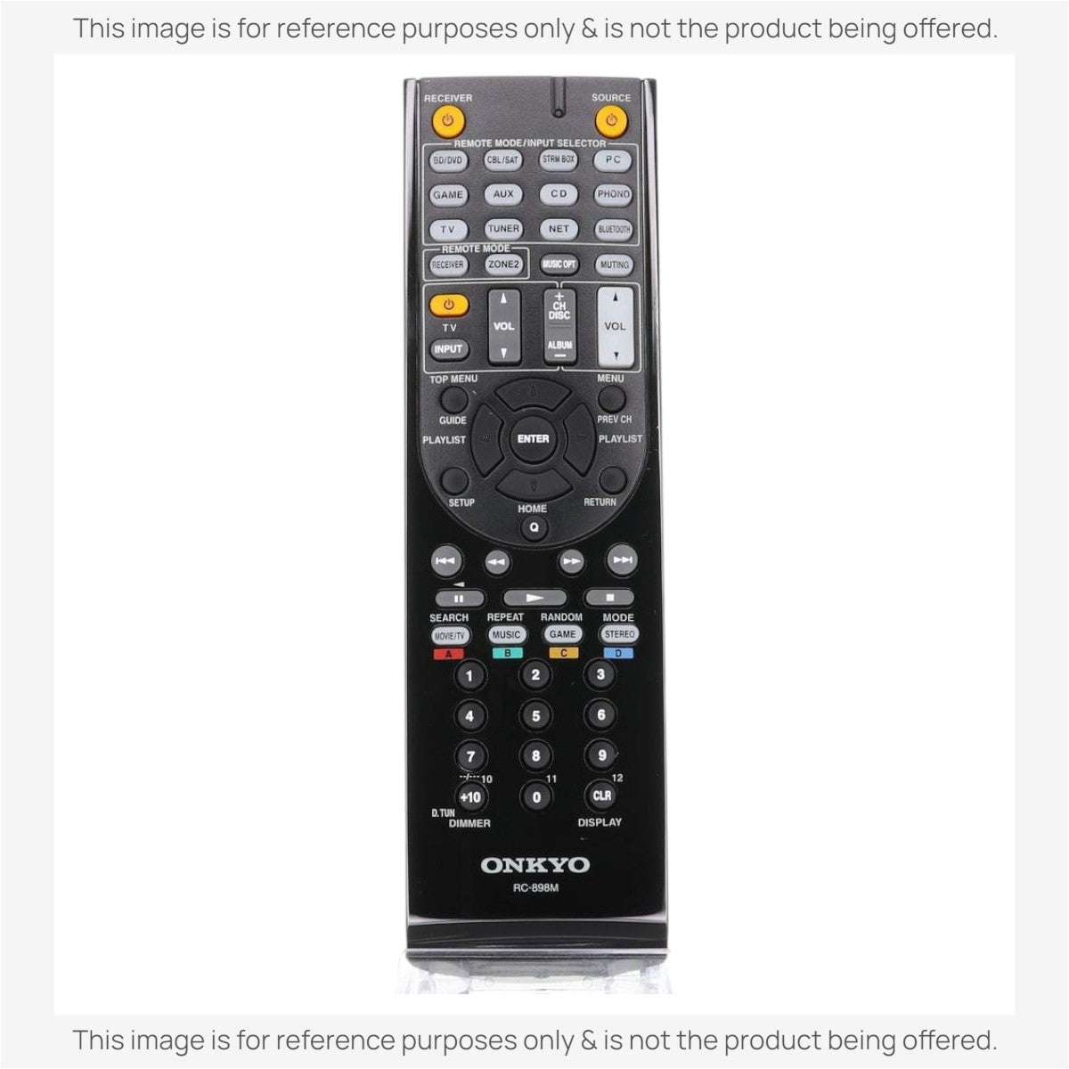 Onkyo RC898M Receiver Remote Control - 24140898 | RC-898M