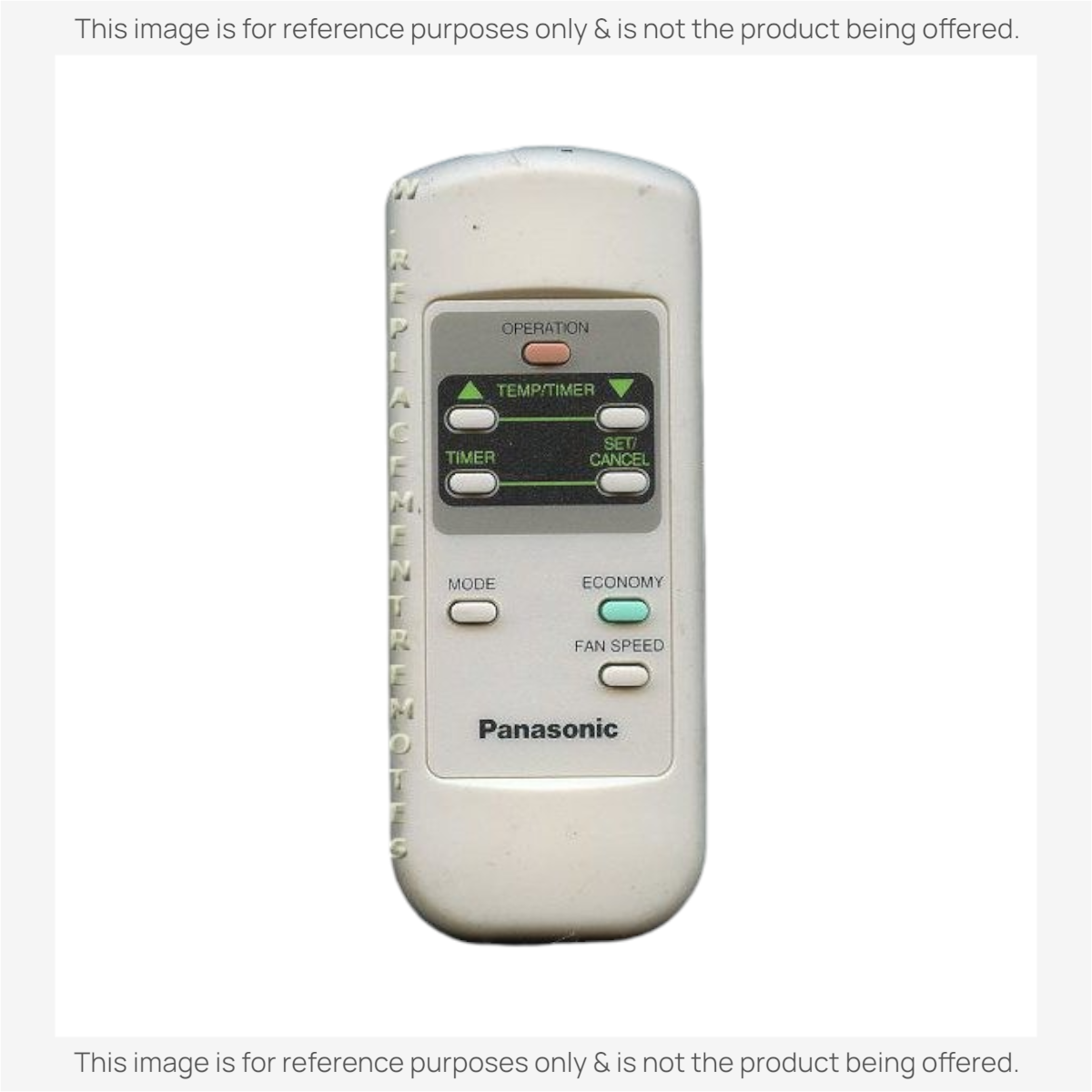 Panasonic A75C2062 Air Conditioner Remote Control