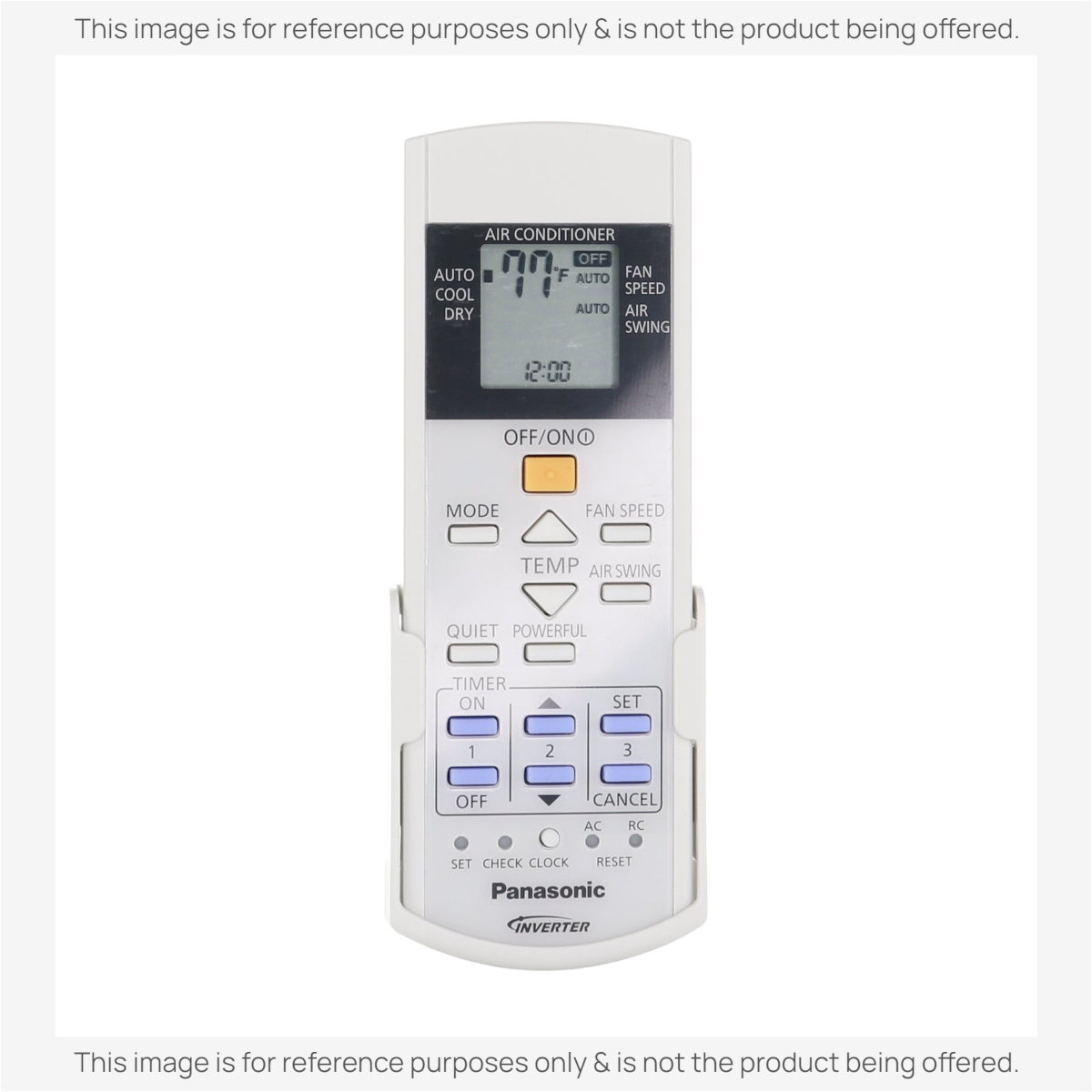 Panasonic A75C3580 Air Conditioner Remote Control - CWA75C3580